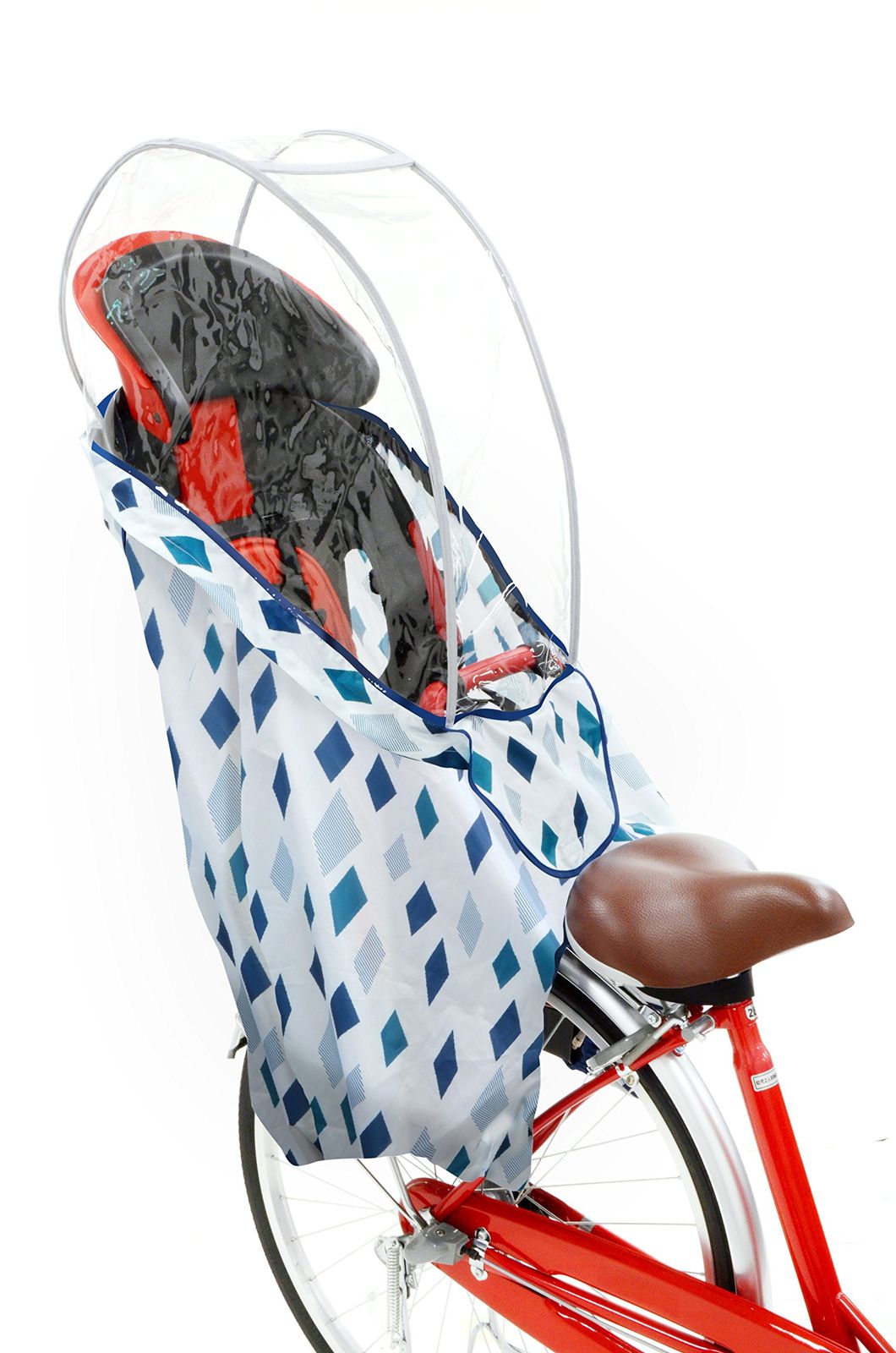 オージーケー技研 うしろ子乗せ用 ソフト風防レインカバー RCR-003 袋付 自転車用