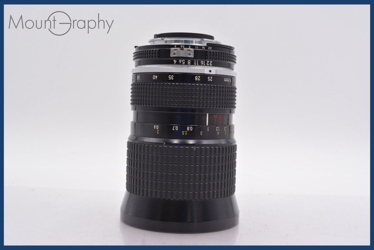 ニコン Nikon Zoom-NIKKOR 25-50mm F4 Ai 前後キャップ-レンズフィルター付 完動 同梱可 am1036