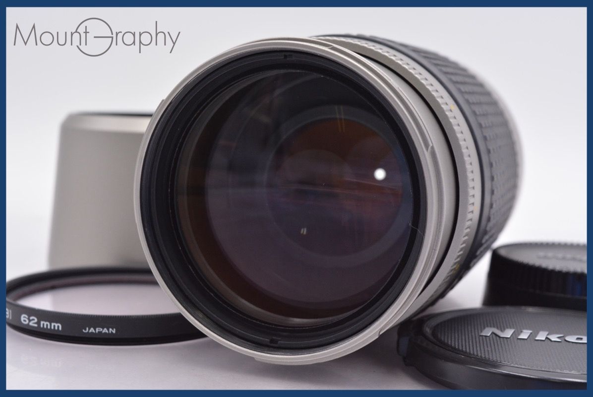 ニコン Nikon AF NIKKOR 70-300mm F4-5.6 G 前後キャップ-レンズフィルター レンズフード付 完動 同梱可 am1040