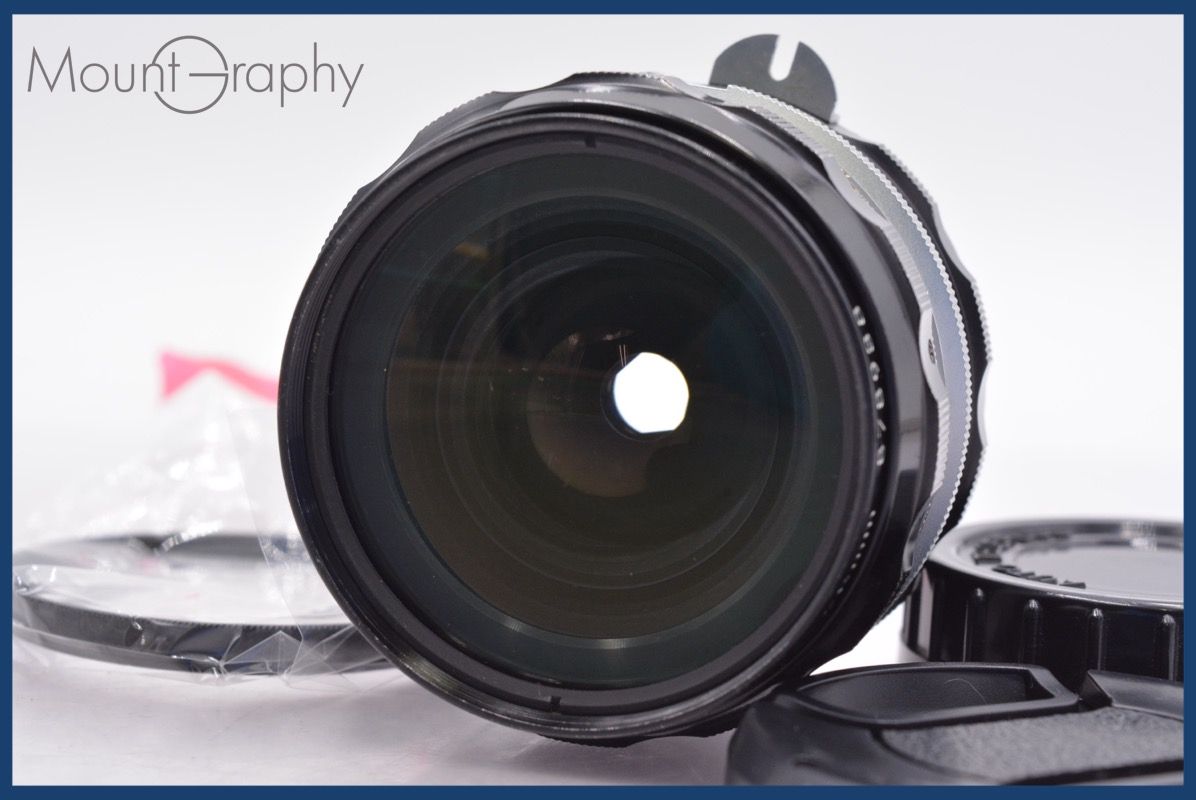 ニコン Nikon NIKKOR-H.C Auto 28mm F3.5 非Ai 前後キャップ-レンズフィルター付 完動 同梱可 am1042