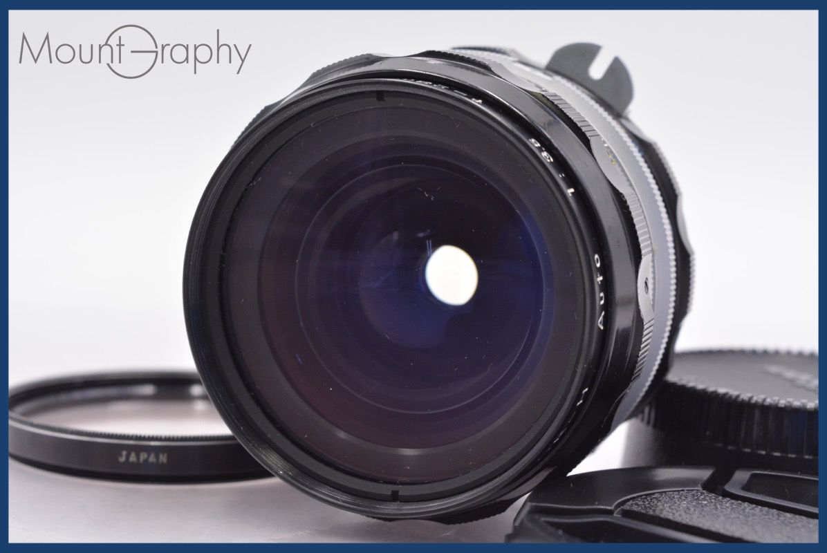 上 ニコン Nikon NIKKOR-H Auto 28mm F3.5 非Ai 前後キャップ-レンズフィルター付 完動 同梱可 am1043 MERCADOAVALIA_COM_BR