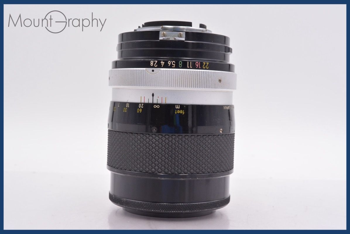 上 ニコン Nikon NIKKOR-Q Auto 135mm F2.8 非Ai 前後キャップ-レンズフィルター付 完動 同梱可 am1045