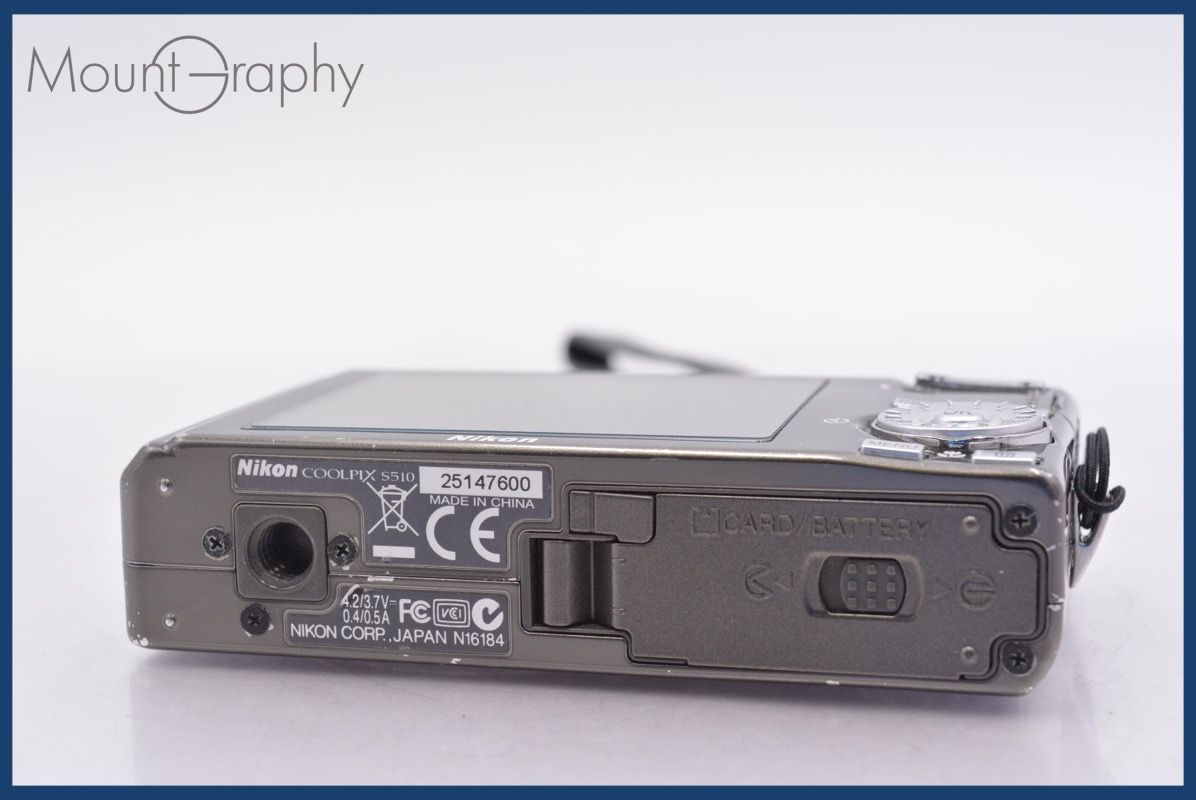 ニコン Nikon COOLPIX S510 3x バッテリー付属 ☆完動☆同梱可 #am1060