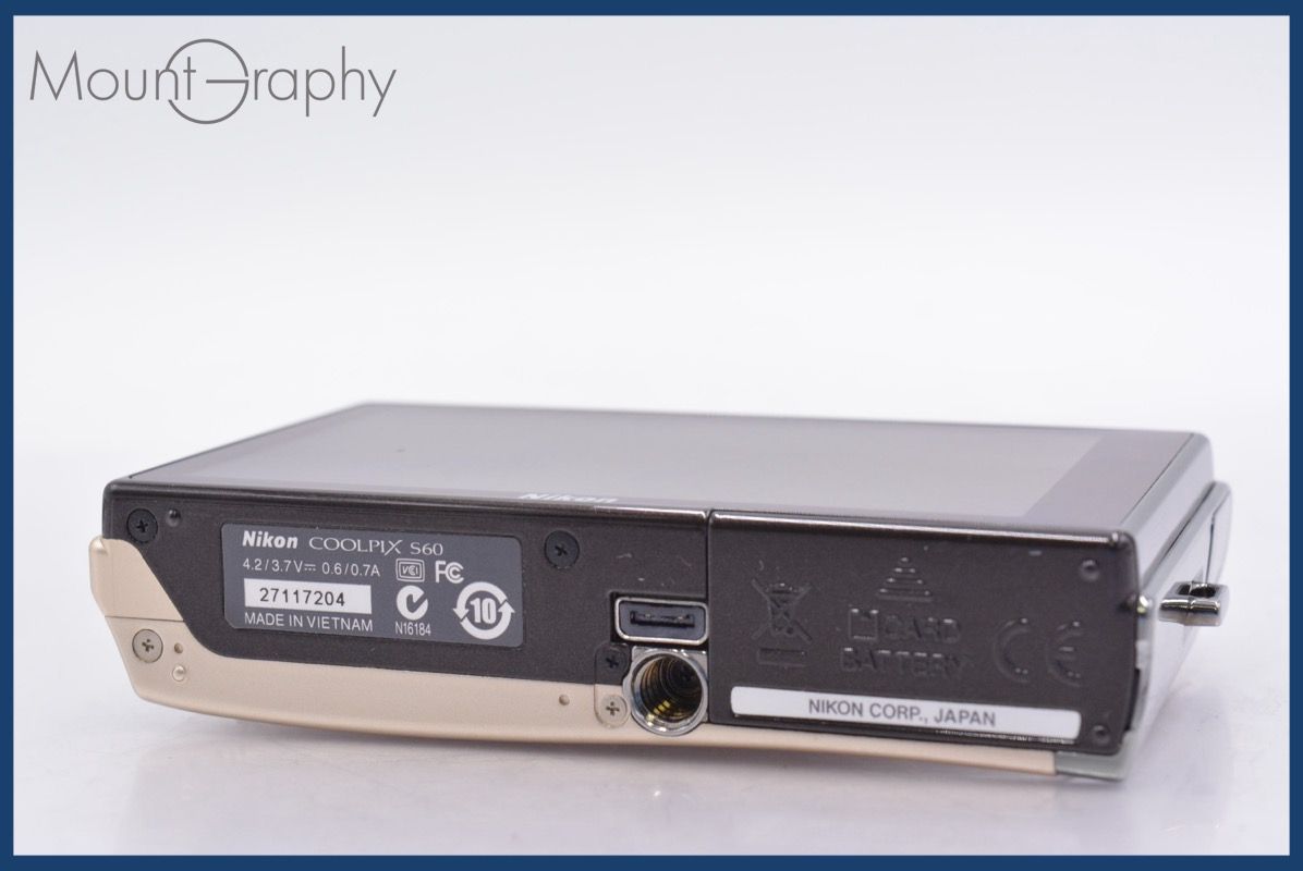 ニコン Nikon COOLPIX S 60 5 x バッテリー付属 同梱可 am 1067