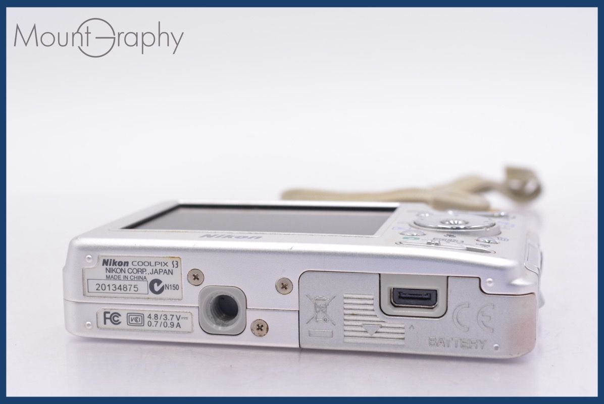上 ニコン Nikon COOLPIX S 3 バッテリー付属 同梱可 am 1069