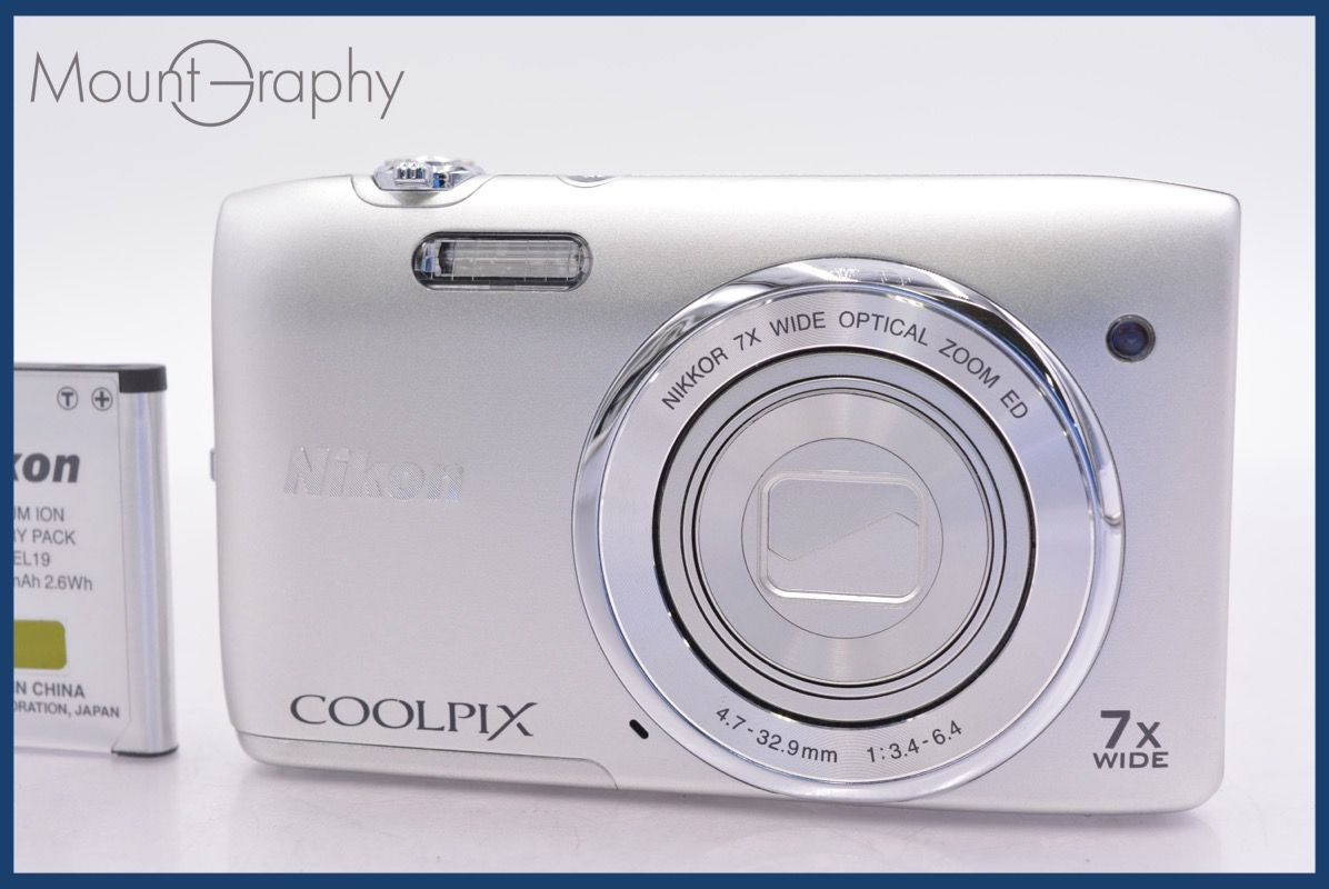 ニコン Nikon COOLPIX S3400 7x バッテリー付属 完動 同梱可 am1070