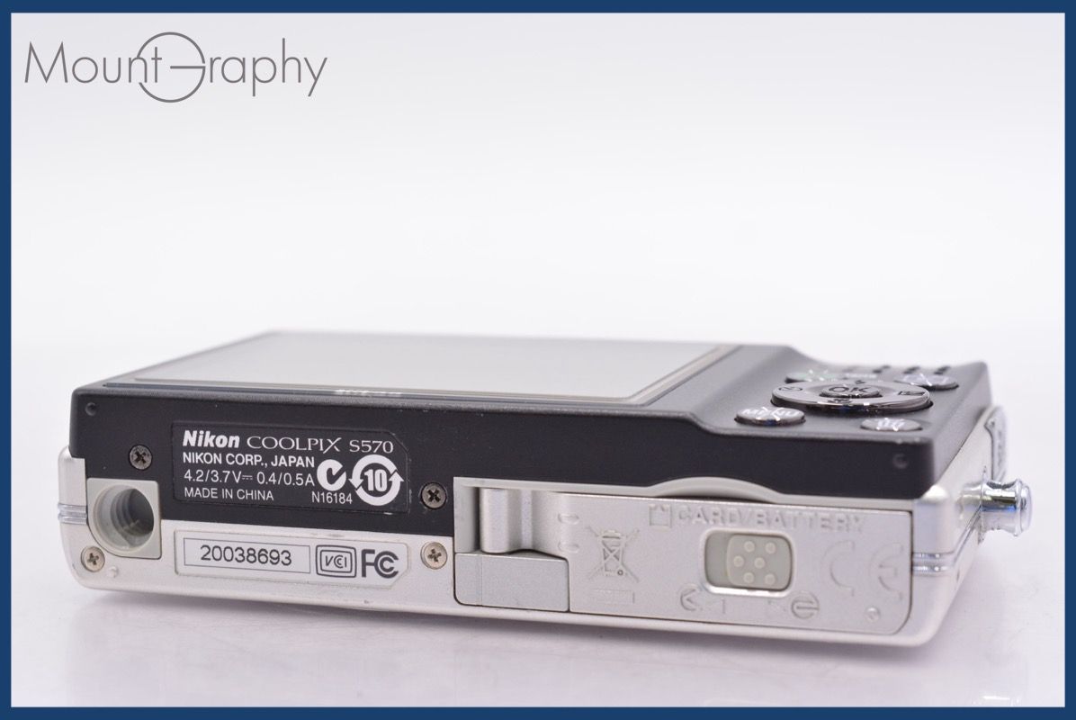上 ニコン Nikon COOLPIX S 570 5 x バッテリー付属 同梱可 am 1071