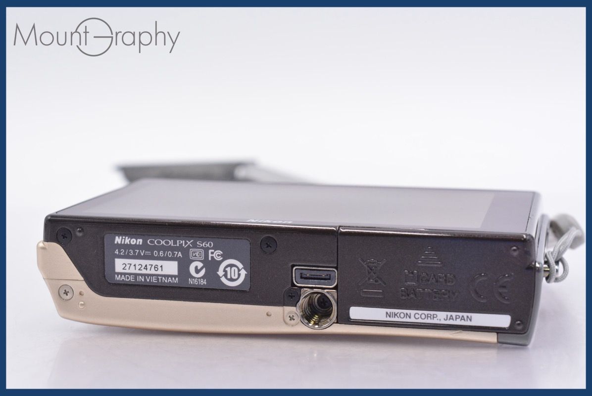 ニコン Nikon COOLPIX S 60 5 x バッテリー付属 同梱可 am 1072