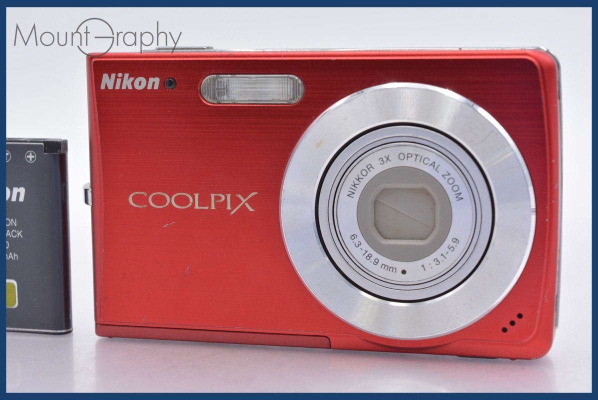 上 ニコン Nikon COOLPIX S200 3x バッテリー付属 同梱可 am1075