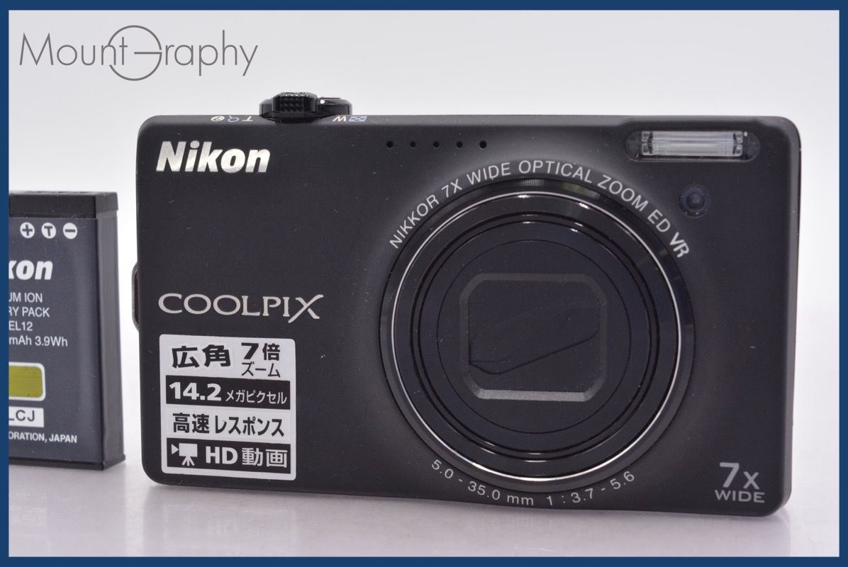 上 ニコン Nikon COOLPIX S6000 7x バッテリー付属 同梱可 am1089