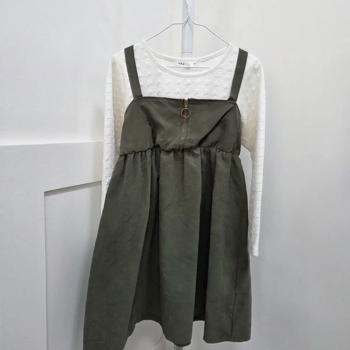  130 日本 ikka カーキ サスペンダー ONE PIECE ワンピース
