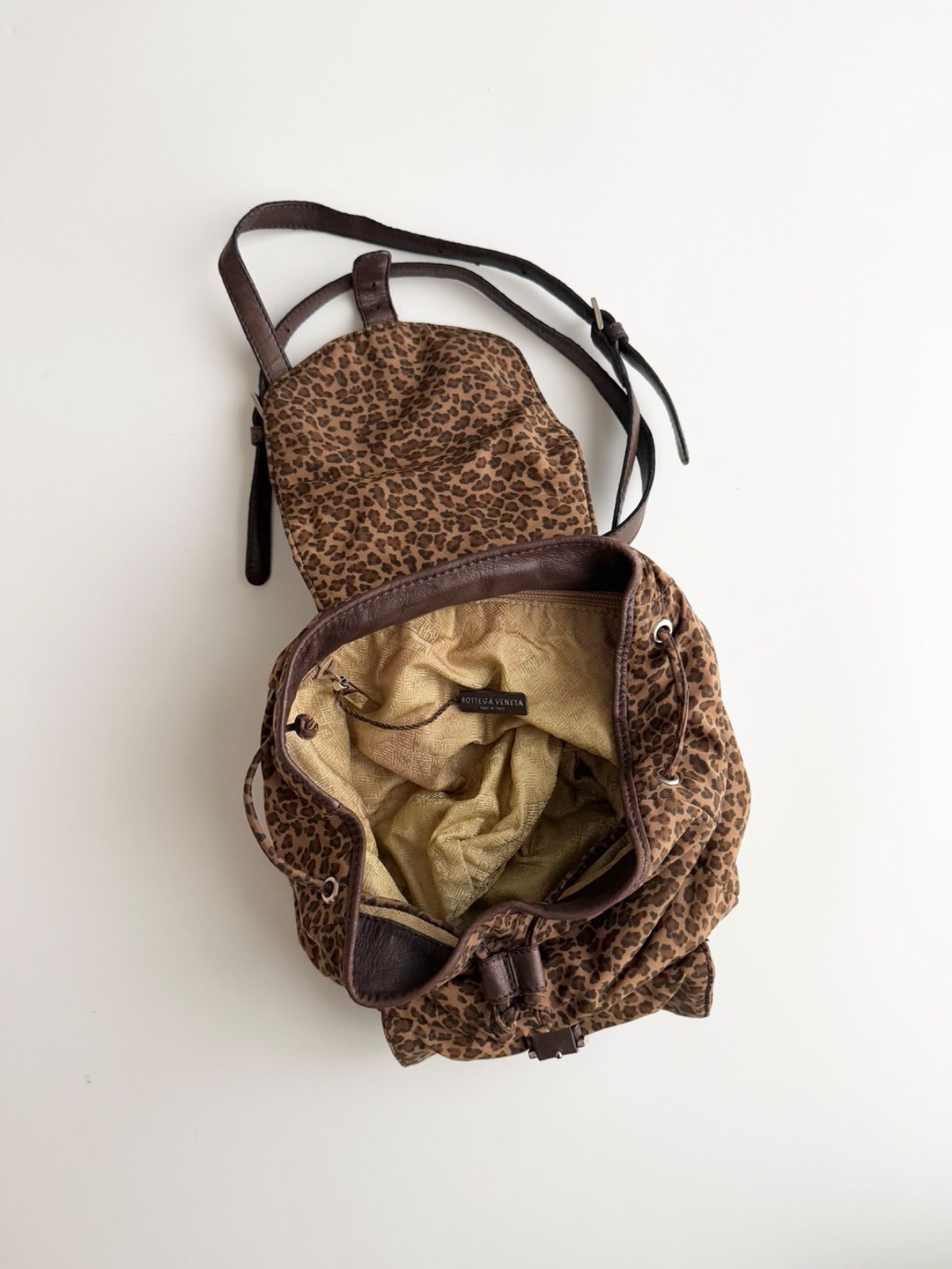 SS2000 BOTTEGA VENETA PANTHER BACKPACK ボッテガヴェネタ 2000年 archive アーカイブ 豹柄 バッグパック リュック 00s バッグ DECORATOM_COM_BR