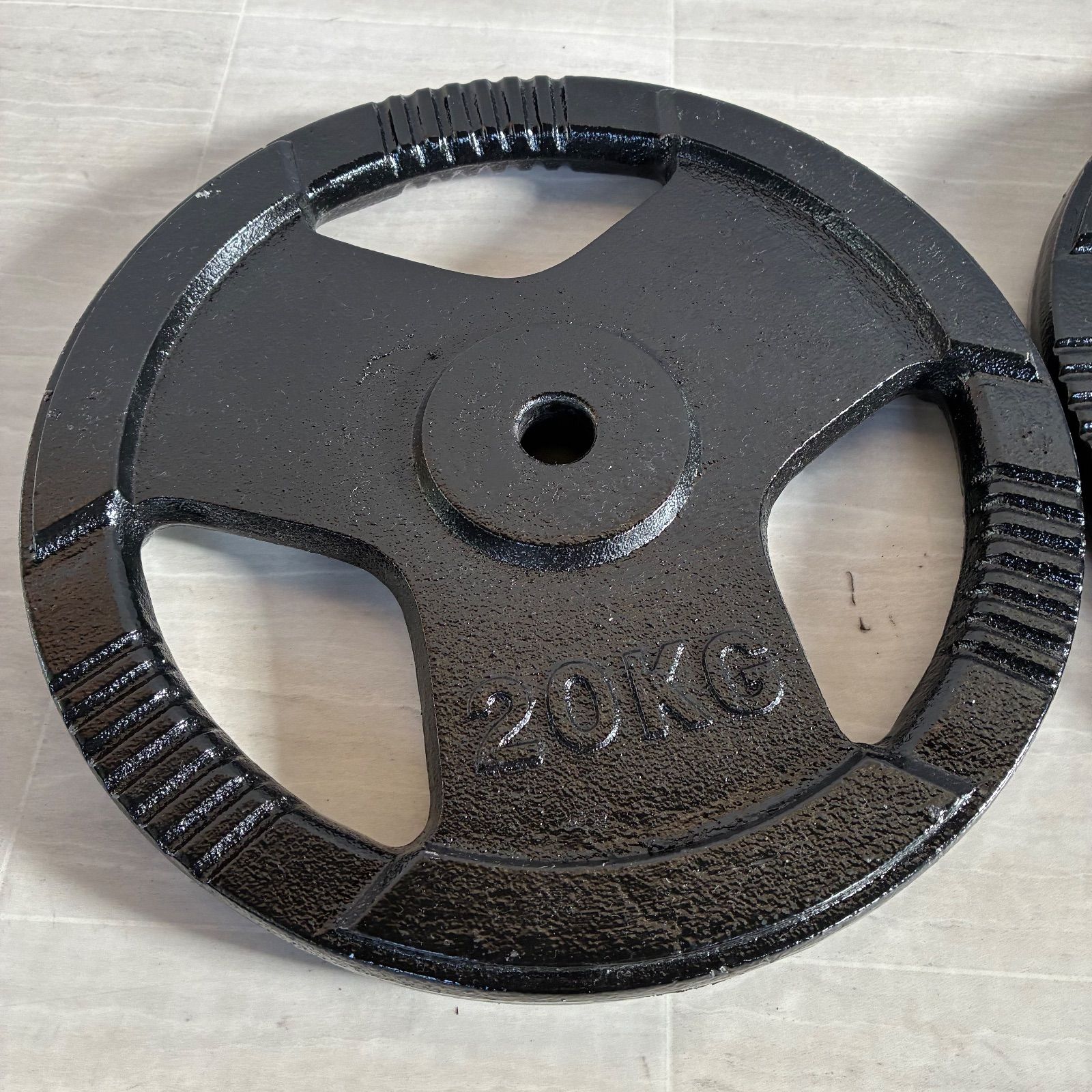 直接 BODY MAKER 20kgプレート×2 計40kg 筋トレ 筋肉 胸 脚 肩