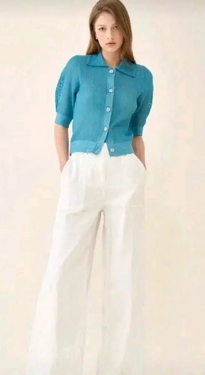  ランバン ニット ボタン カーディガン F 長袖 カーディガン ボレロ アンサンブル