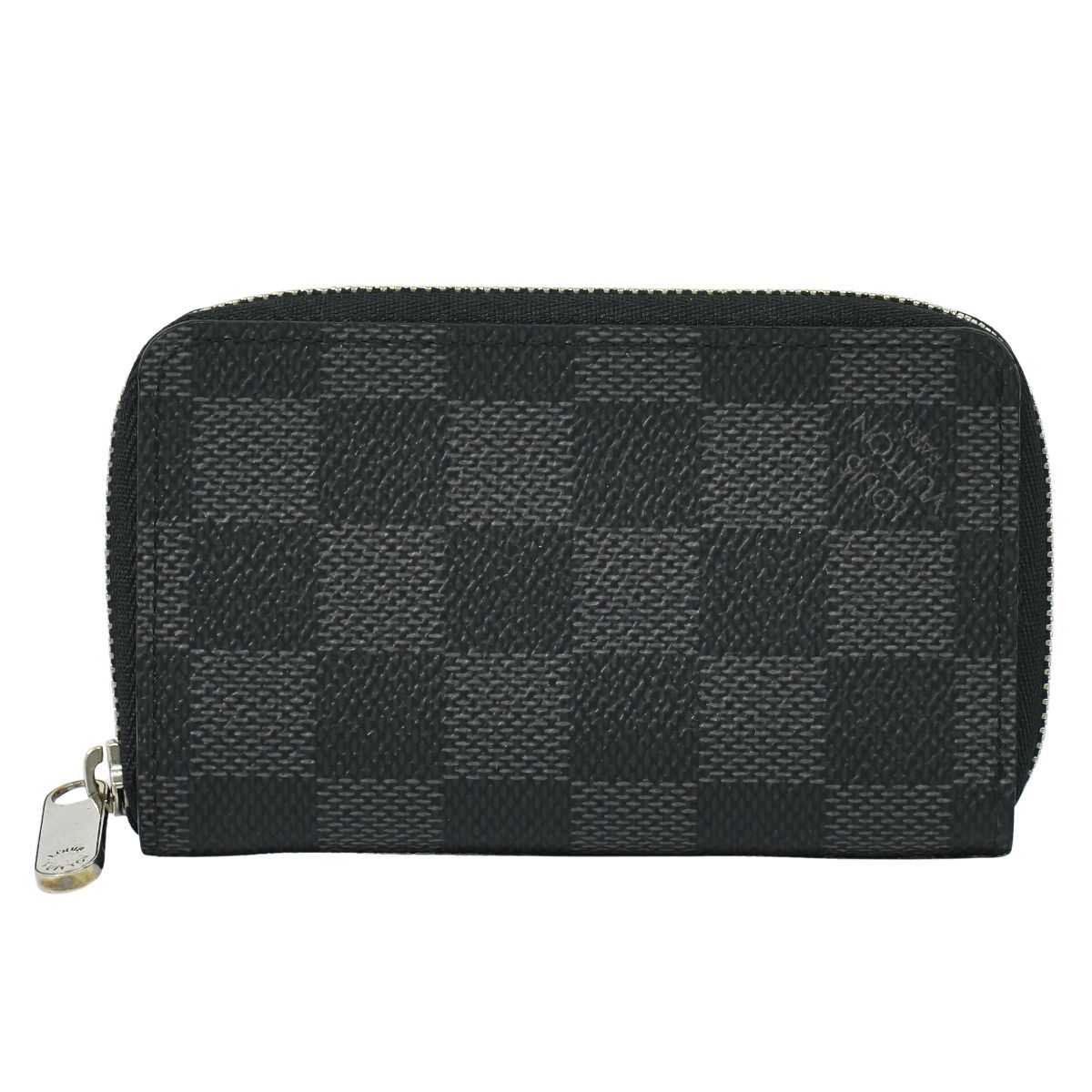 ルイヴィトン ダミエ グラフィット ジッピーパース 小銭入れ　ブラック LOUIS VUITTON】ルイヴィトン『ダミエ グラフィット ジッピー コイン