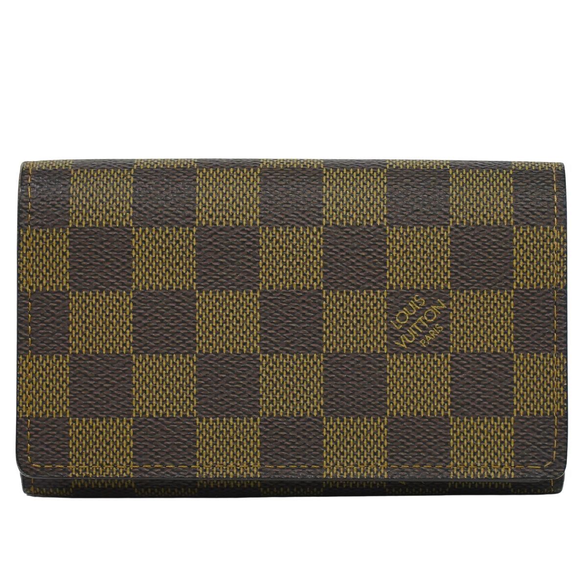 ルイヴィトン LOUIS VUITTON LV ポルトフォイユ トレゾール ダミエ エベヌ 折財布 ブラウン N 61736 ビトン 財布 ウォレット フォロー割