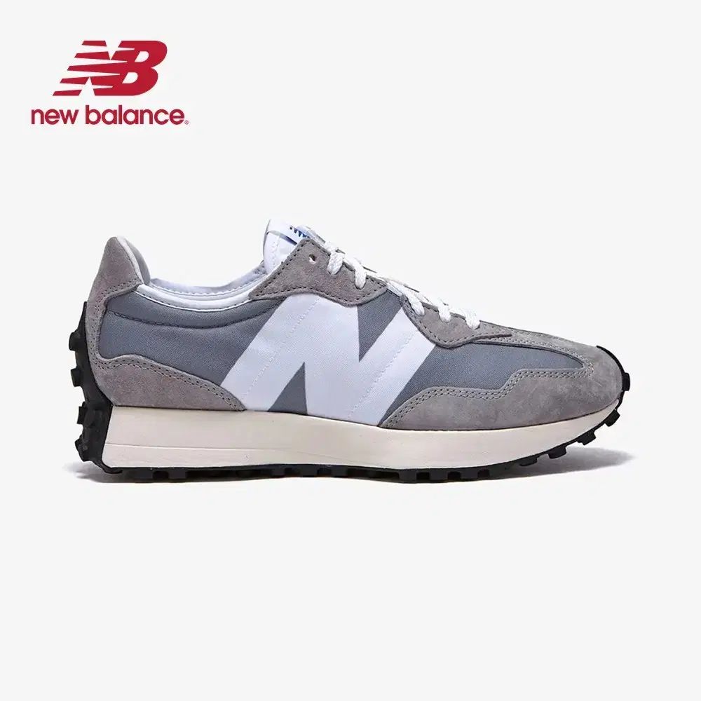 ニューバランス メンズ 327 ロートップ スニーカー グレー ホワイト MS327LAB
