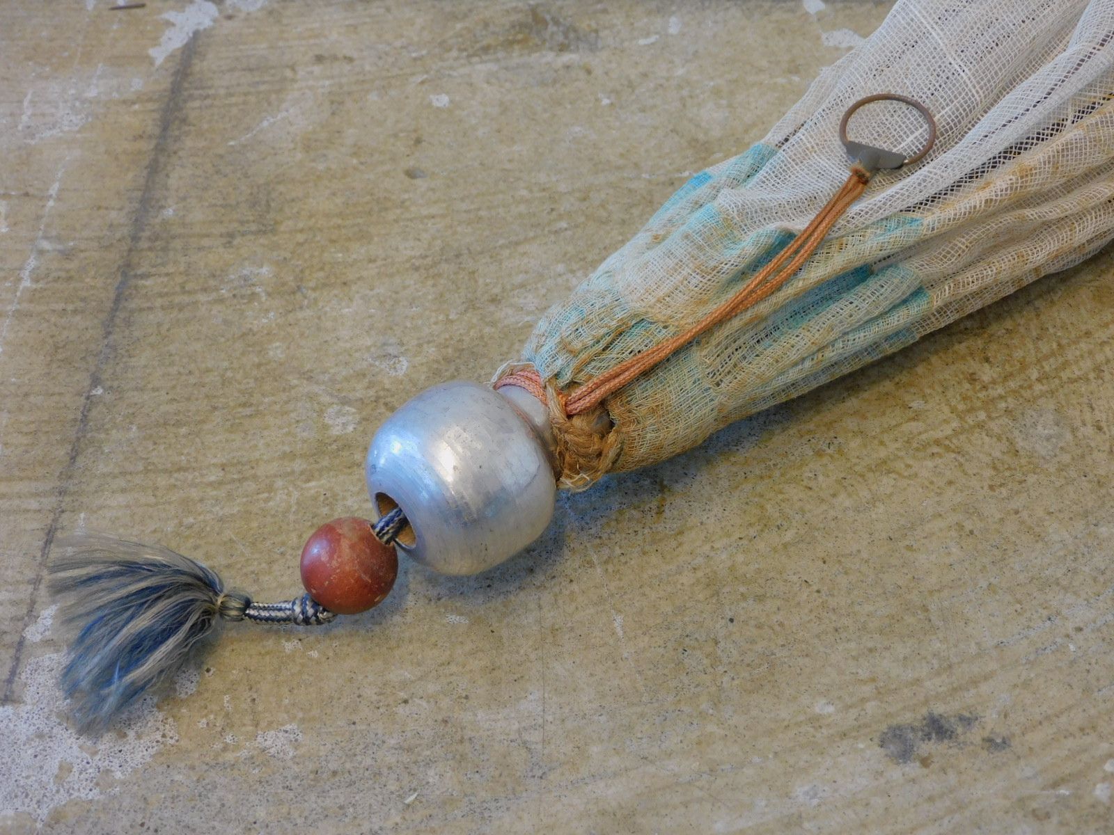 昭和レトロ 金魚柄 折りたたみの蚊帳 HK-a-05656 / 蚊帳 かや 古民家