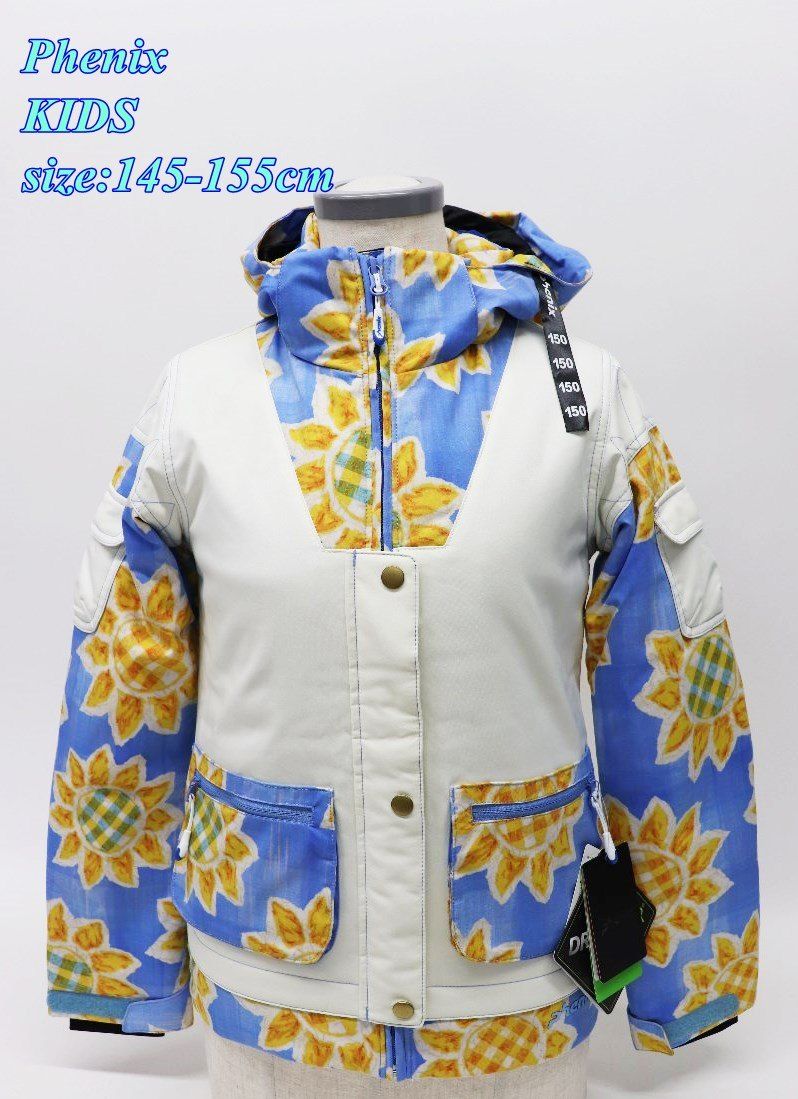 ちょっとワケあり フェニックス ジュニア スキージャケット 145-155cm ホワイト×ブルー PS6H20T55 スポーツ R2511-001