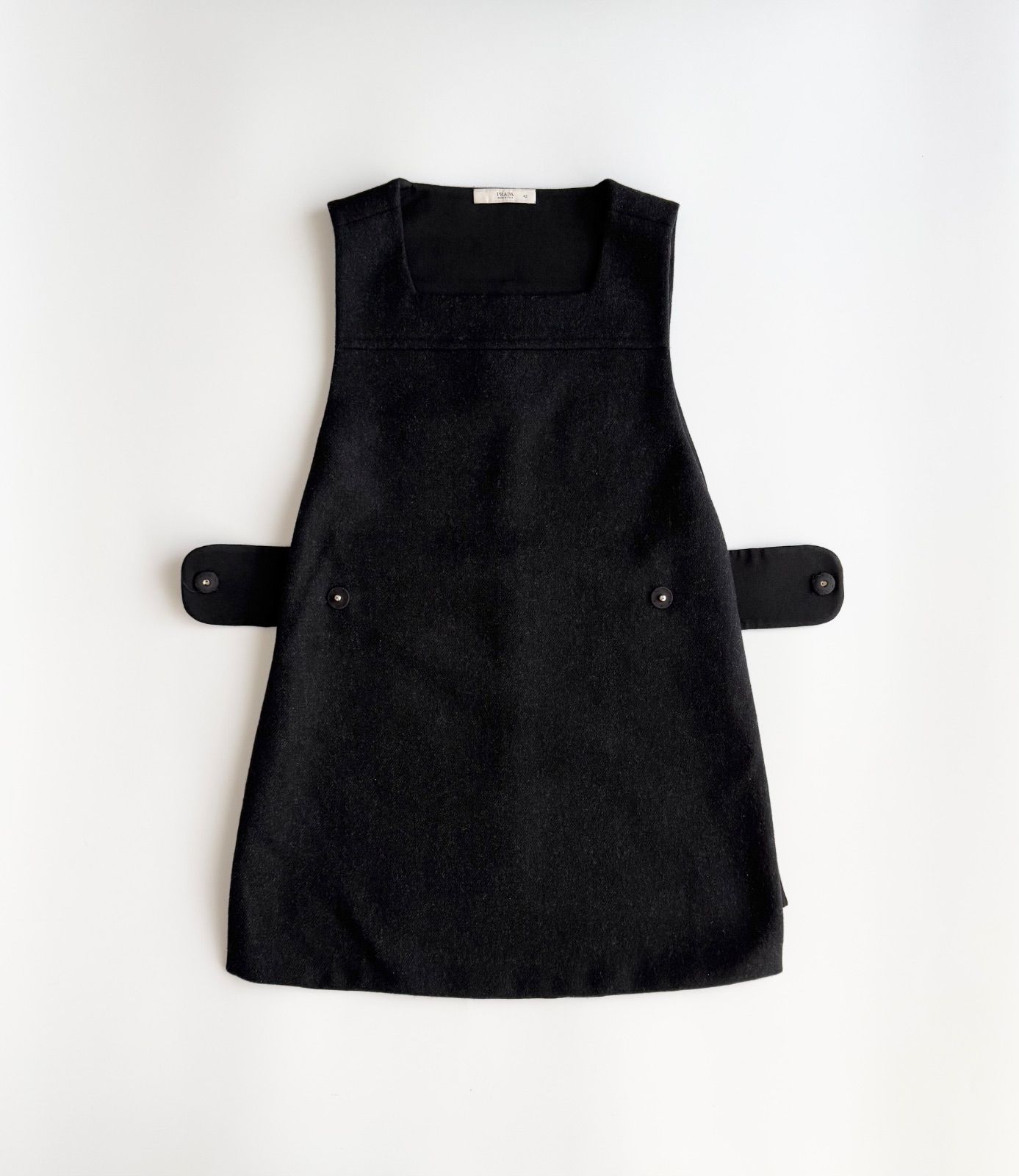 FW2001 PRADA SLEEVE LESS TUNIC プラダ チュニック ベスト archive アーカイブ 2001年 ランウェイ スリーブレス ワンピース ノースリーブ トップス