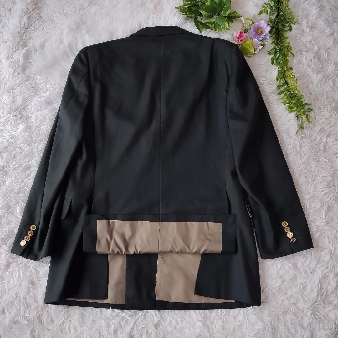 バーバリー ジャケット ダブル 金ボタン スーツ タスマニアウール