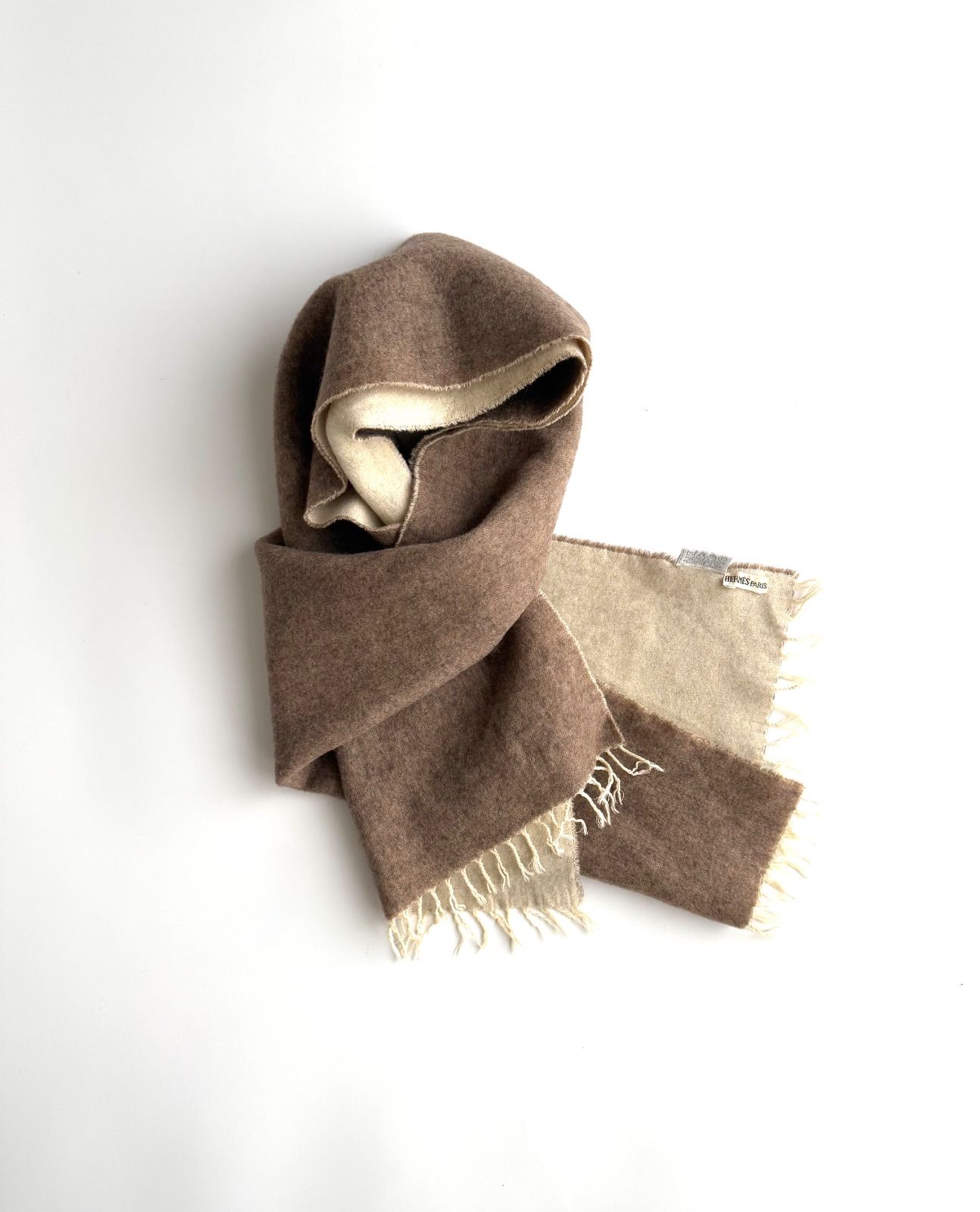 イノウエブラザーズ アダムエロペ 別注 ベビーアルパカ 大判マフラー