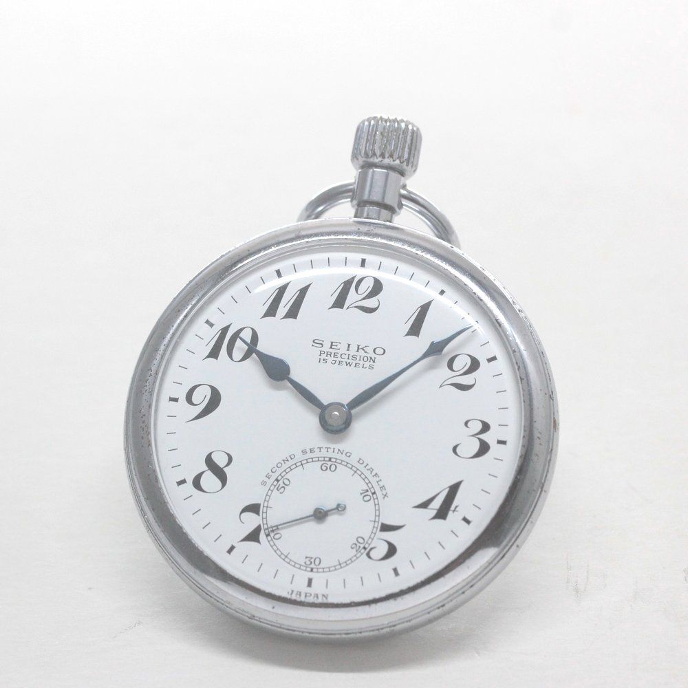 19セイコー プレシジョン 懐中時計 19セイコー 廃 昭40 1085 国鉄関西 15石 絶版時計 19seiko-1307