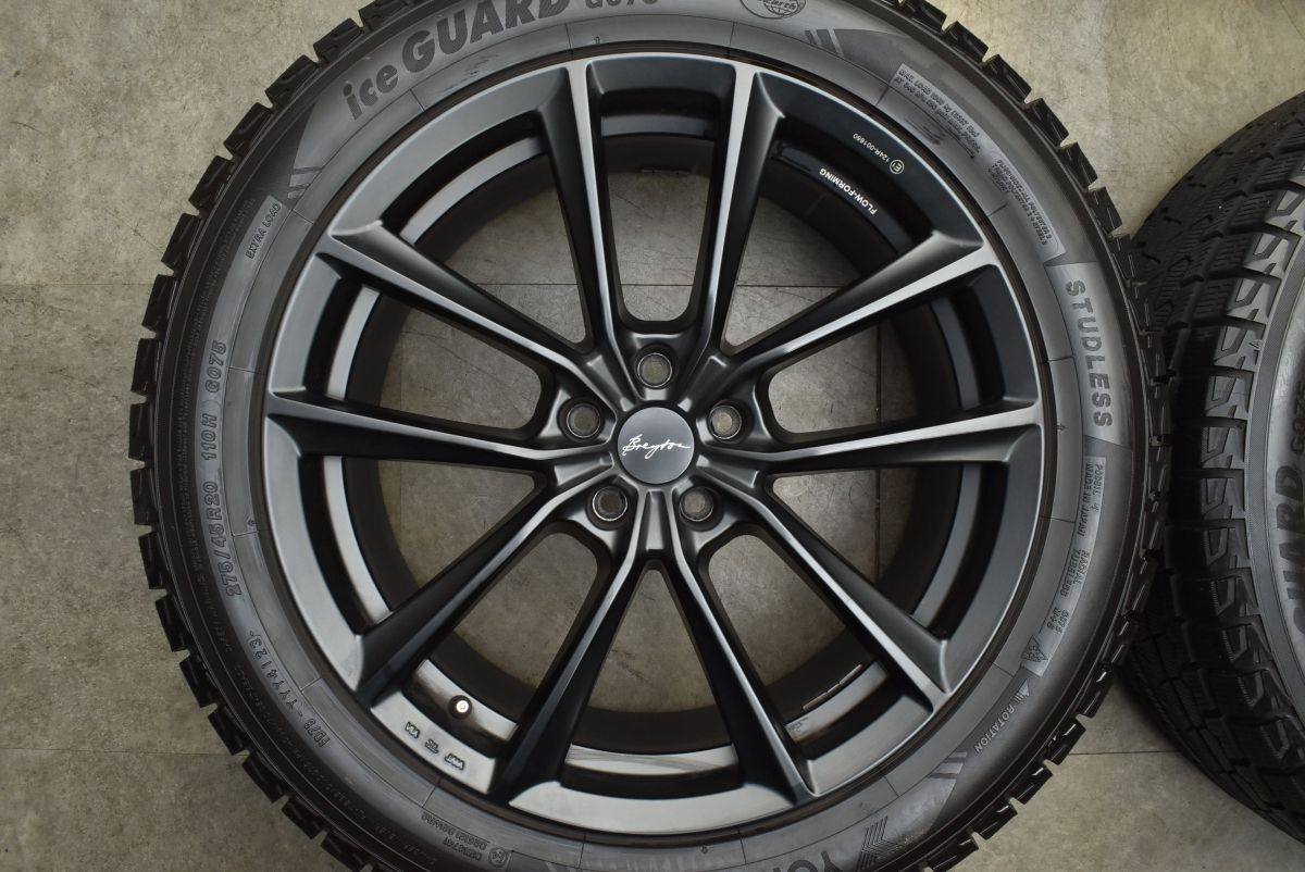  バリ溝 ブレイトン BR 1 20 in 9 J 35 PCD 112 ヨコハマ アイスガード G 075 275 45 R BMW X 5 6 スタッドレス 交換用 20インチ タイヤ ホイールセット