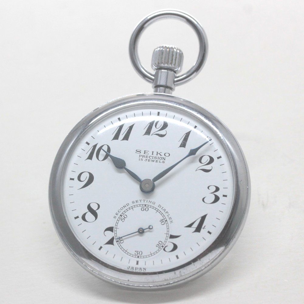 19セイコー プレシジョン 懐中時計 19セイコー 昭42 中支546 国鉄 15石 絶版時計 19seiko-1308