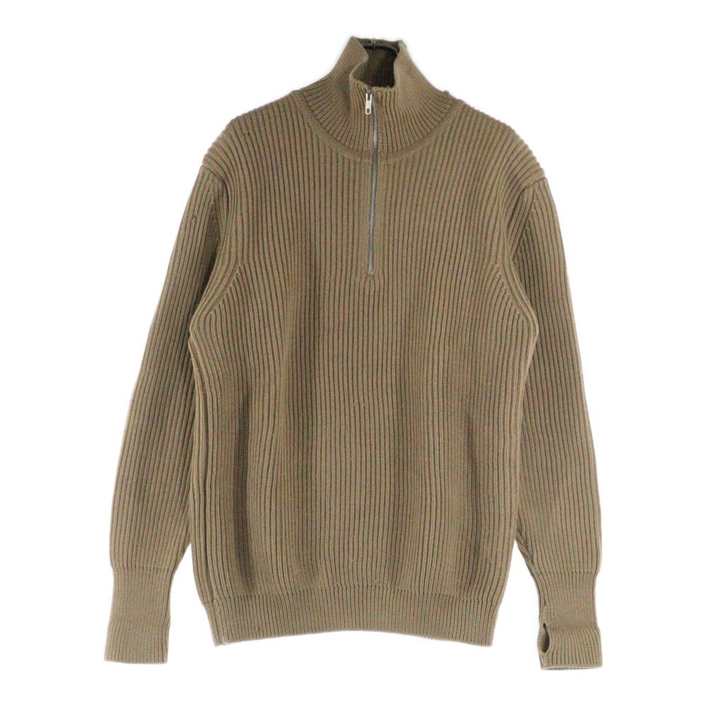 ANDERSEN-ANDERSEN ハーフジップニット ベージュ イタリア製 ANDERSEN-ANDERSEN (アンデルセン-アンデルセン) HALF ZIP KNITWEAR