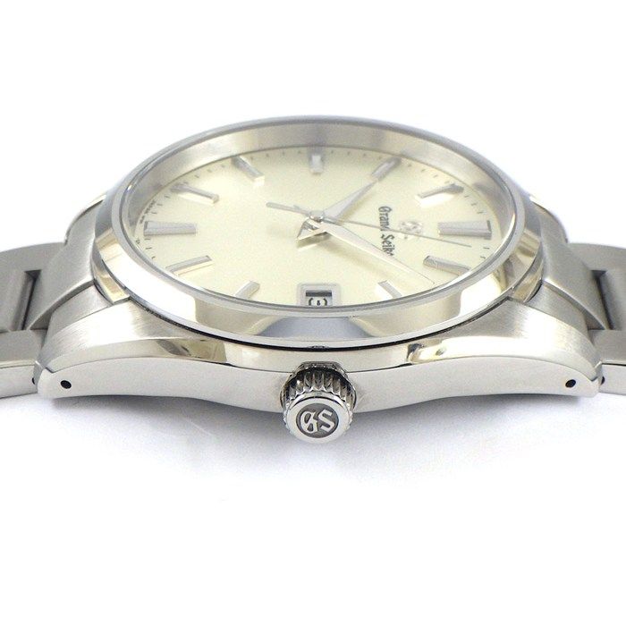 グランドセイコー Grand Seiko 腕時計 ヘリテージ SBGP 009 9 F 85 0 AC シルバー文字盤 デイト SS クオーツアナログ 箱 保付き