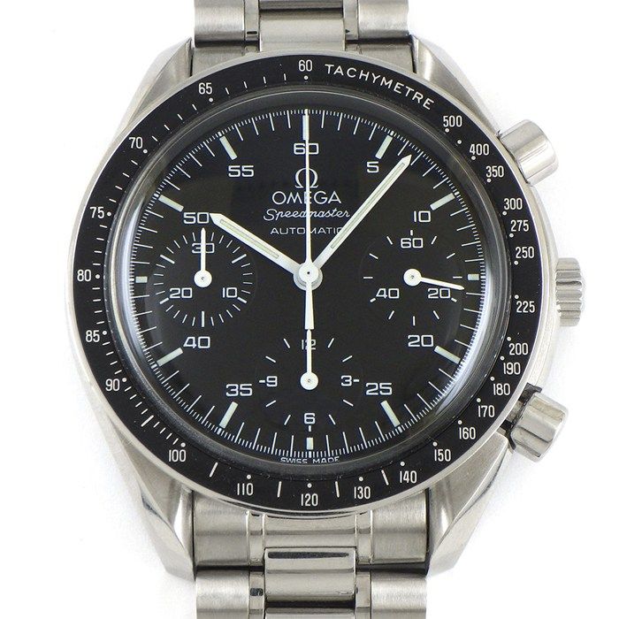 オメガ OMEGA 腕時計 スピードマスター 3510.50.00 クロノグラフ タキメーター スモールセコンド 夜光インデックス 夜光針 ブラック文字盤 SS 自動巻き 箱 保付き