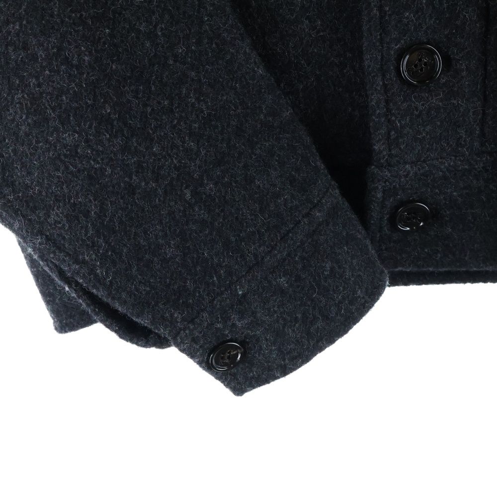 BURBERRY (バーバリー) ロゴボタン ウール ダブルフェイス ジャケット