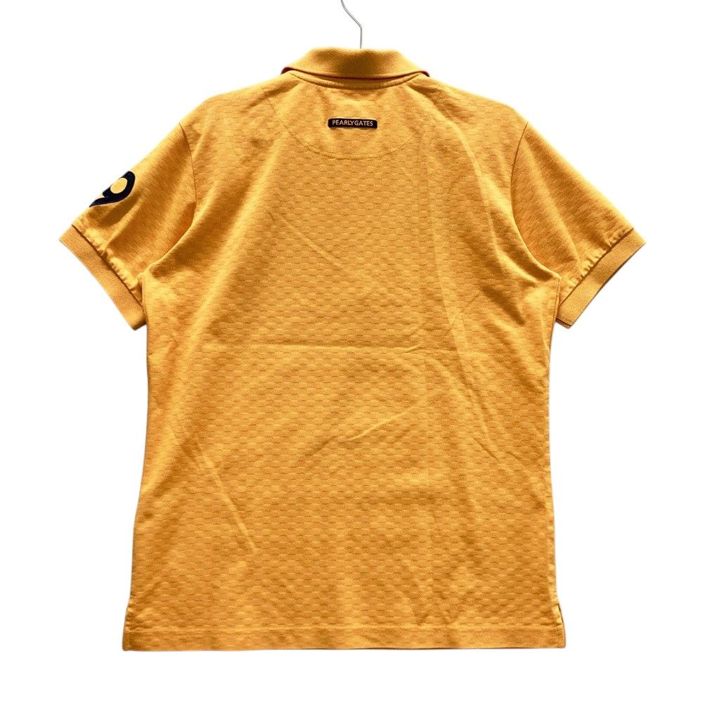 サイズ 5 PEARLY GATES パーリーゲイツ ロゴ刺繍入り 半袖ポロシャツ オレンジ系 240101519717 ゴルフウェア メンズ ストスト