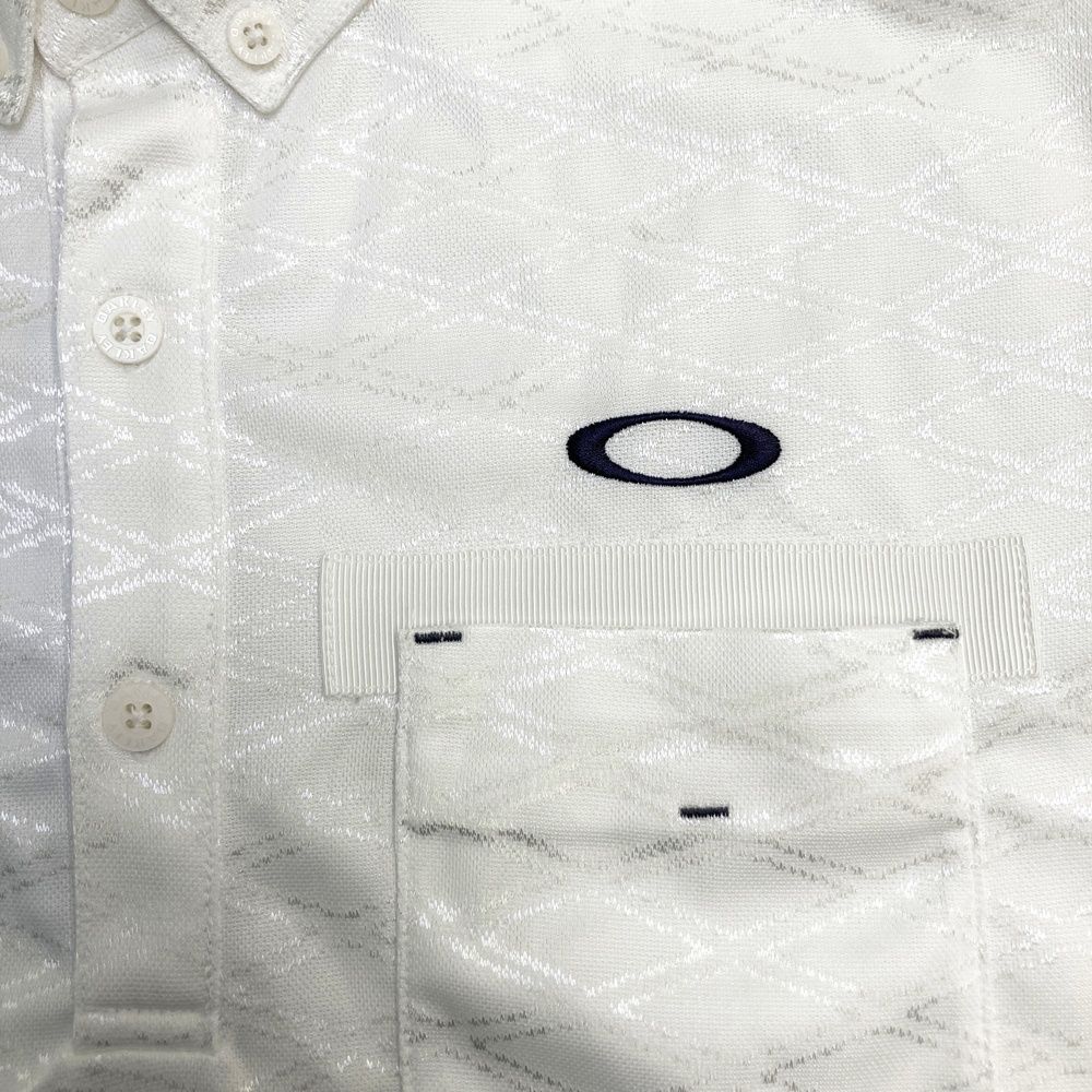 未使用級　オークリー　XL　半袖　ポロシャツ　クラックパターン　ボタンダウン 2025モデル】オークリー ウェア 半袖 ポロシャツ O-Sync Pack Abstract