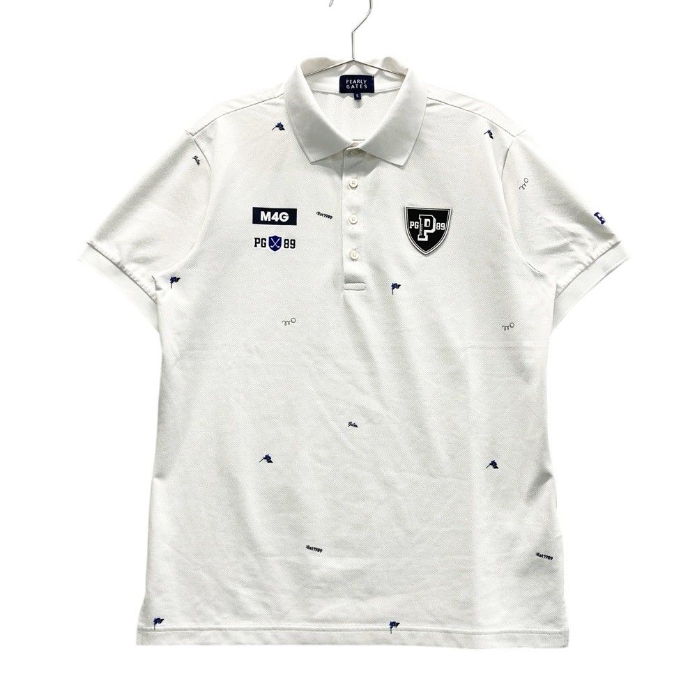 サイズ 6 PEARLY GATES パーリーゲイツ モデル 半袖ポロシャツ ホワイト系 240101544910 ゴルフウェア メンズ ストスト