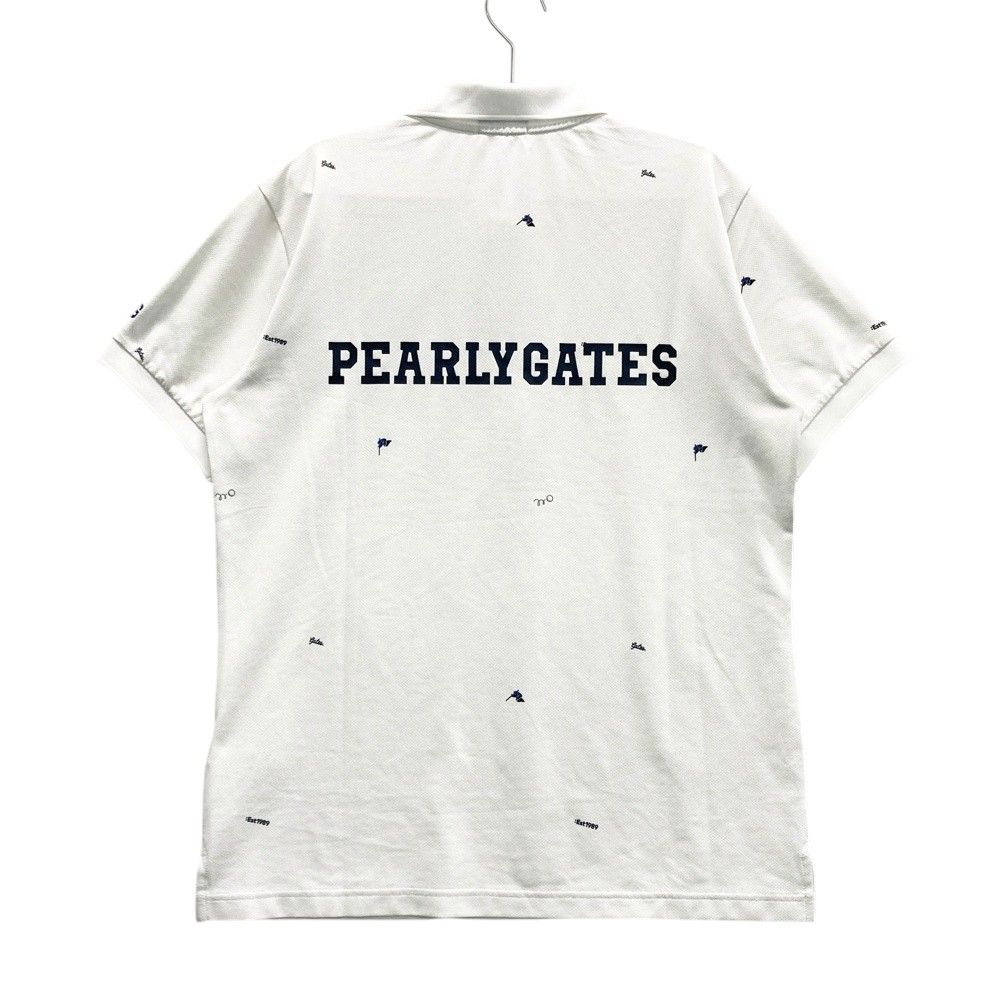 サイズ 6 PEARLY GATES パーリーゲイツ モデル 半袖ポロシャツ ホワイト系 240101544910 ゴルフウェア メンズ ストスト