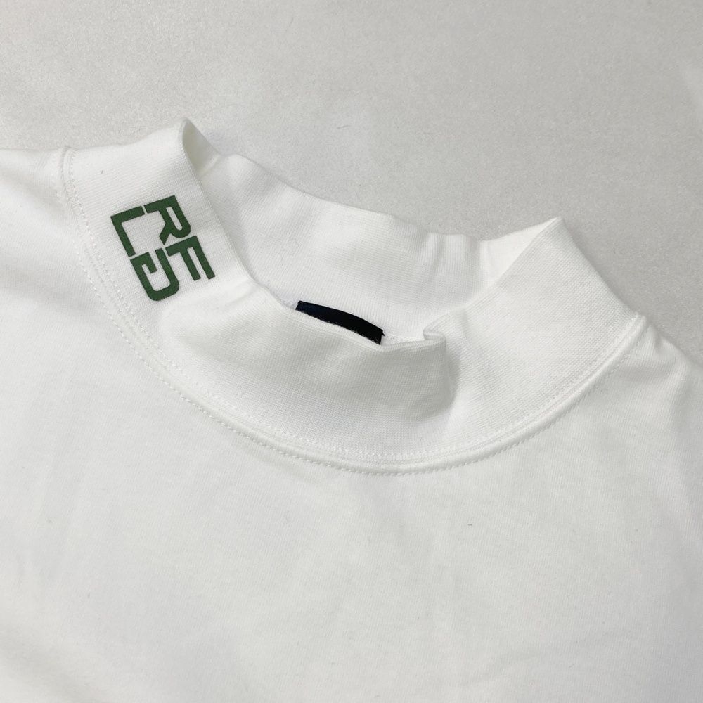 ハイネック長袖Tシャツ ホワイト系