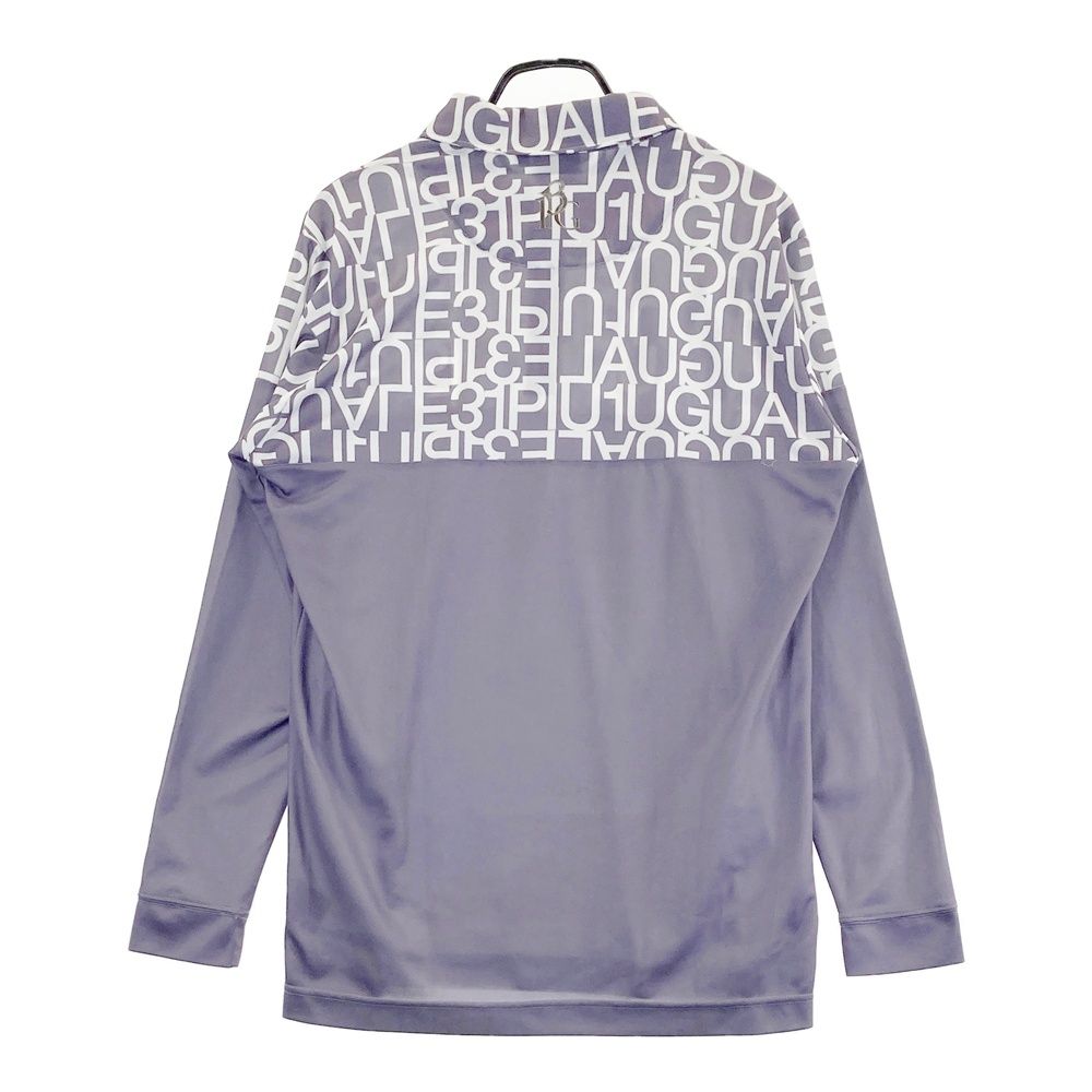 サイズ 5 1PIU1UGUALE3 GOLF GRT056 長袖ポロシャツ 総柄 グレー系 240101547898 ゴルフウェア メンズ ストスト