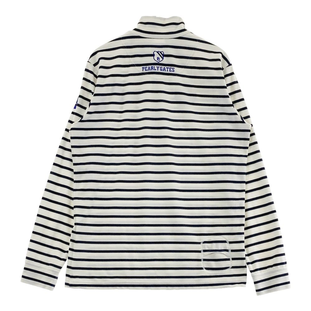 PEARLY GATES/パーリーゲイツ ハーフジップ【クリーム/５】美品！ PEARLY GATES/パーリーゲイツ ハーフジップ【クリーム/5】美品