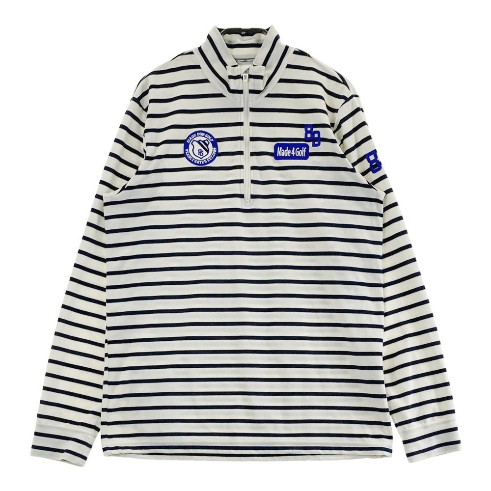 PEARLY GATES/パーリーゲイツ ハーフジップ【クリーム/５】美品！ PEARLY GATES/パーリーゲイツ ハーフジップ【クリーム/5】美品