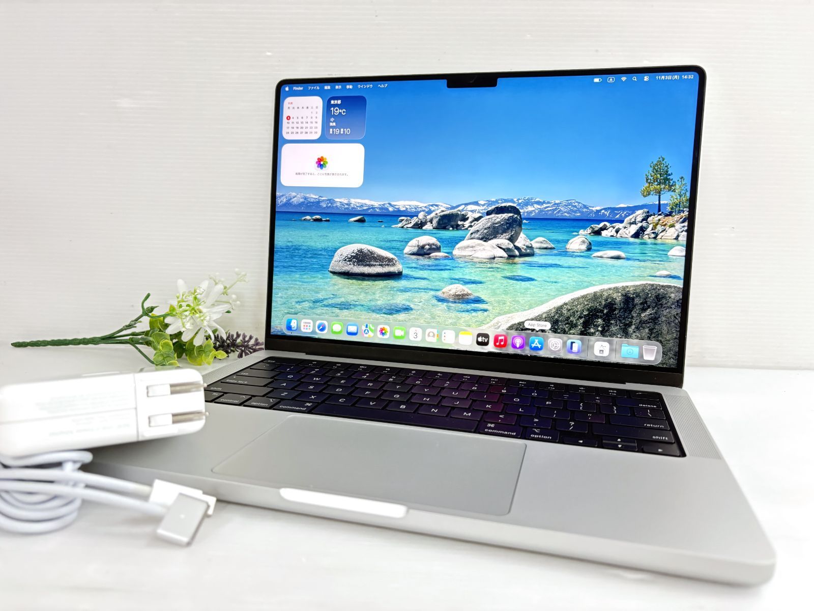 USキー 超 Apple MacBook Pro 14-inch 2021 A2442 Apple M1 Pro-10コア RAM 32GB SSD 1TB 16コアGPU 充放電数2回 Tahoe 動作品