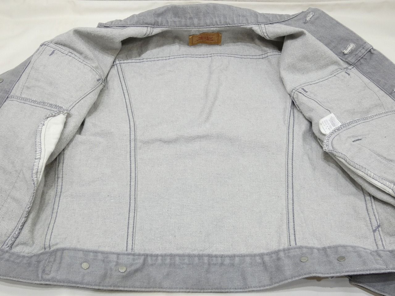 USA製 80s ビンテージ Levi's リーバイス 70506 0257 先染め グレー