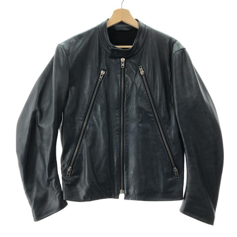 MARTIN MARGIELA 八の字 ライダースジャケット 44 ネイビー メゾンマルジェラ 10