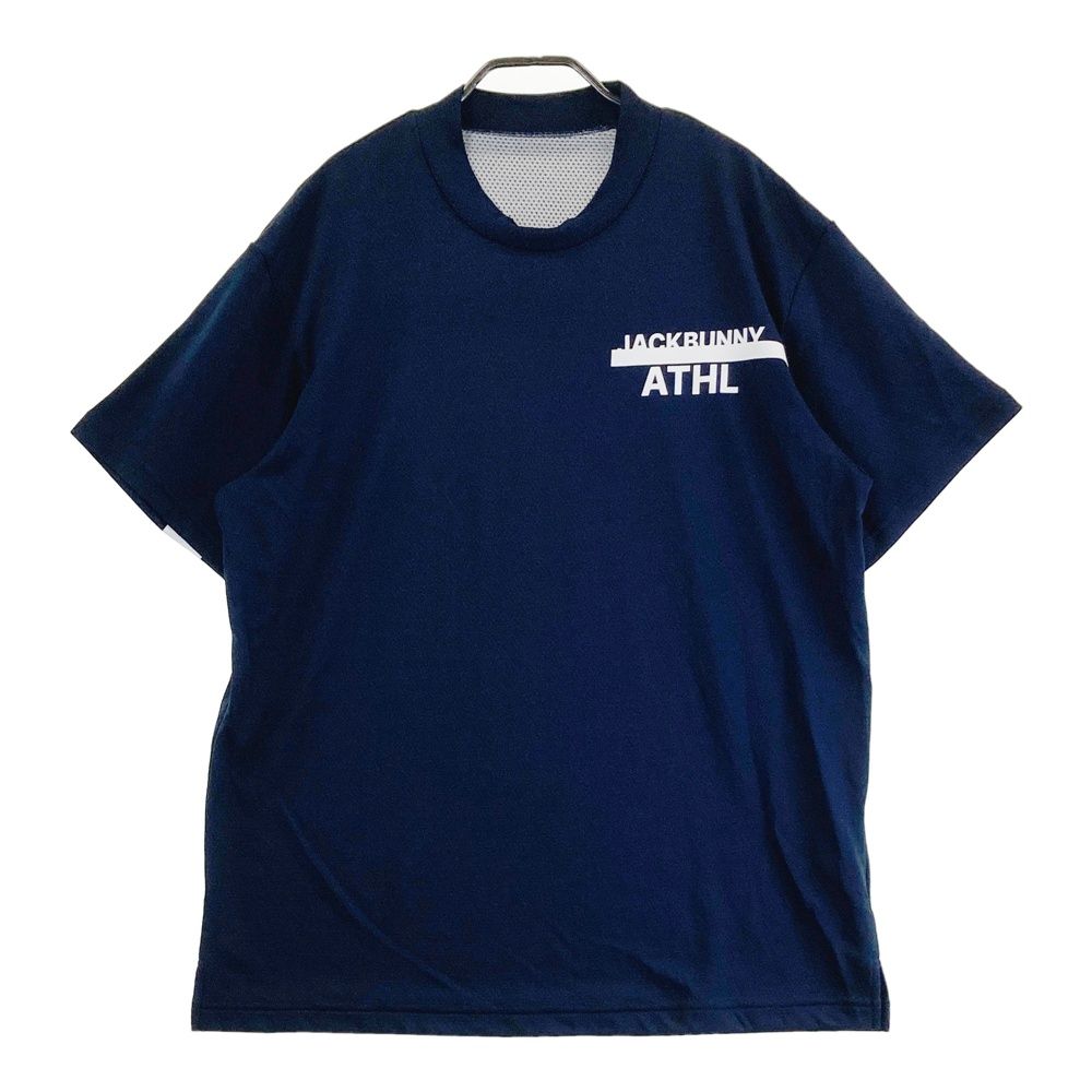 サイズ 6 JACK BUNNY ジャックバニー モデル COLD TOUCH ハイネック半袖Tシャツ ネイビー系 240101474234 ゴルフウェア メンズ ストスト
