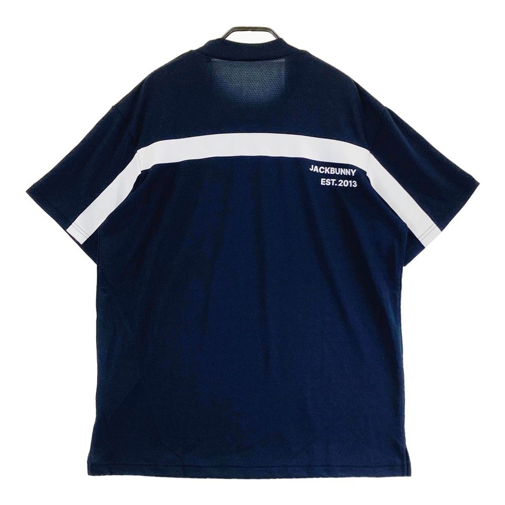 サイズ 6 JACK BUNNY ジャックバニー モデル COLD TOUCH ハイネック半袖Tシャツ ネイビー系 240101474234 ゴルフウェア メンズ ストスト