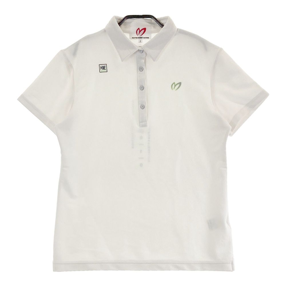 サイズ 2 MASTER BUNNY EDITION マスターバニーエディション モデル 半袖ポロシャツ ホワイト系 240101475810 ゴルフウェア レディース ストスト