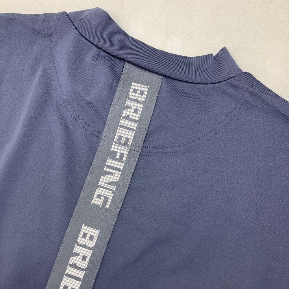 サイズ XL BRIEFING GOLF ブリーフィング 半袖モックネックTシャツ ブルー系 240101476320 ゴルフウェア メンズ ストスト LLC-HASEGAWATOSO_COM