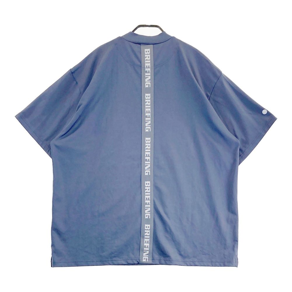 サイズ XL BRIEFING GOLF ブリーフィング 半袖モックネックTシャツ ブルー系 240101476320 ゴルフウェア メンズ ストスト