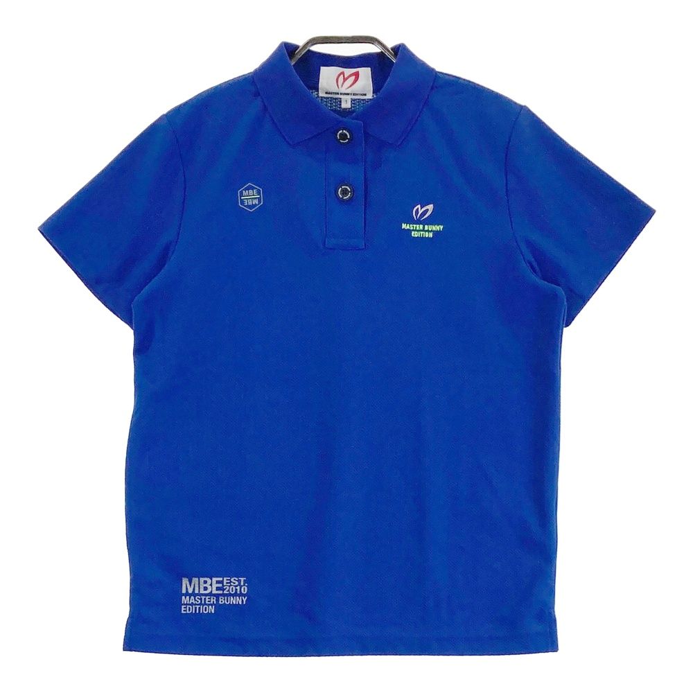 サイズ 1 MASTER BUNNY EDITION マスターバニーエディション モデル 半袖ポロシャツ ブルー系 ゴルフウェア レディース ストスト